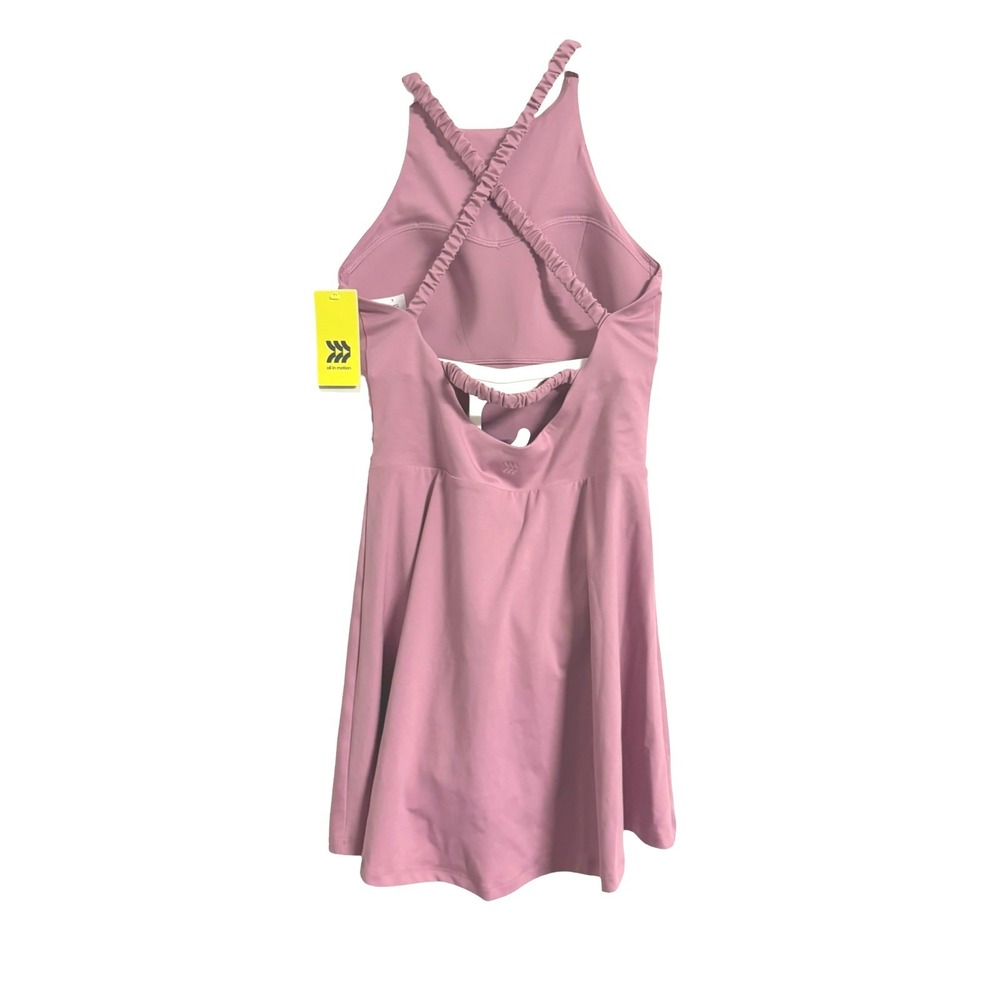 All in Motion Mauve Pink Active Dress Sleeveless Open Back Athletic Small NEW